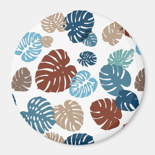 Íman Folhas Tropicais Multicoloridas 11