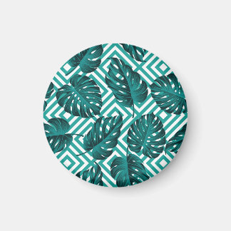 Íman Folhas Tropicais: Padrão Invisível Floral.