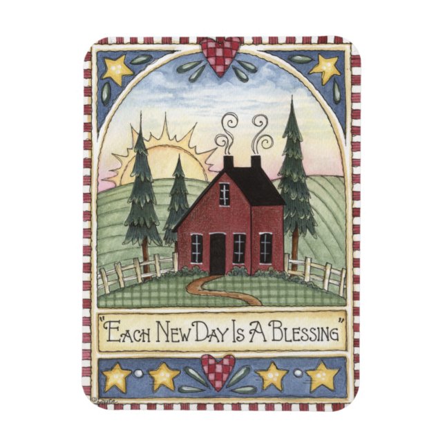 Íman Folkart All New Day é um magneta de bênção (Vertical)