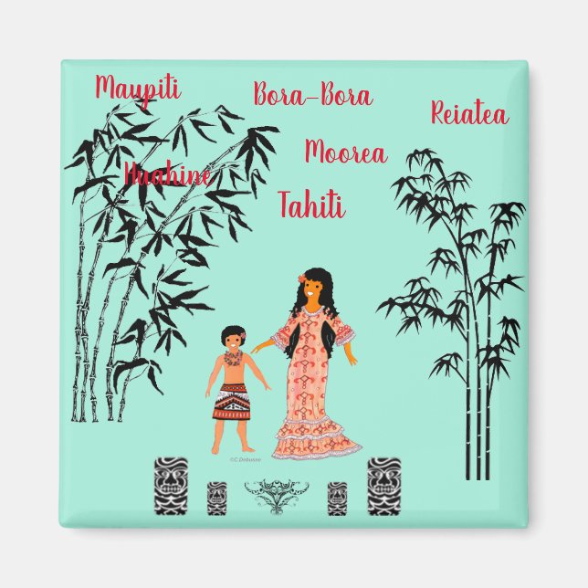 Íman Folklore polynésien (Frente)