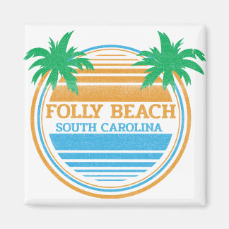 Íman Folly Beach South Carolina Palm Trees