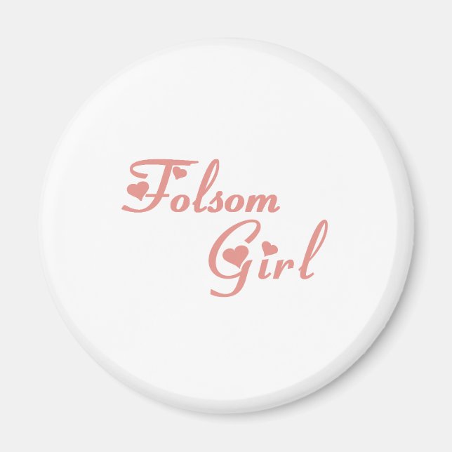 Íman Folsom Girl camisetas (Frente)