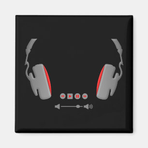 Íman Fones de ouvido com botões de controle de volume d