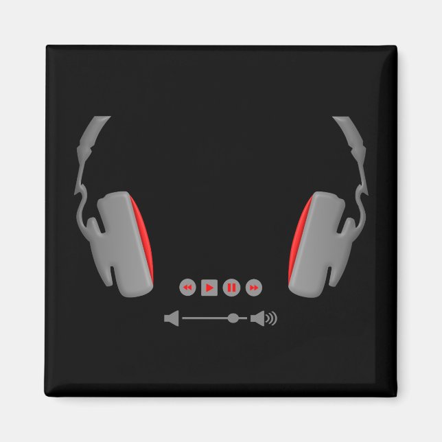 Íman Fones de ouvido com botões de controle de volume d (Frente)