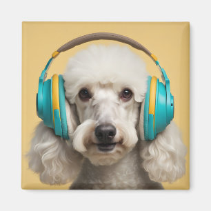 Íman Fones de ouvido de veste de poodle