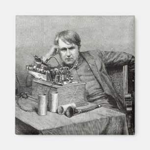 Íman Fonógrafo novo de Mr.Edison