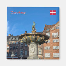 Fonte da Caridade em Copenhague, Dinamarca viagem