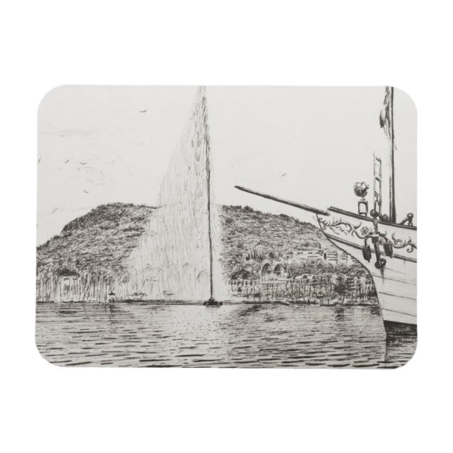 Íman Fonte de Genebra e Arco de prazer Boat 2011 (Horizontal)
