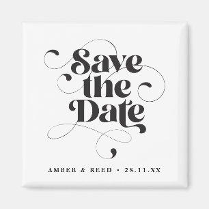 Íman Fonte de Script Elegante do rico Salvar a Data