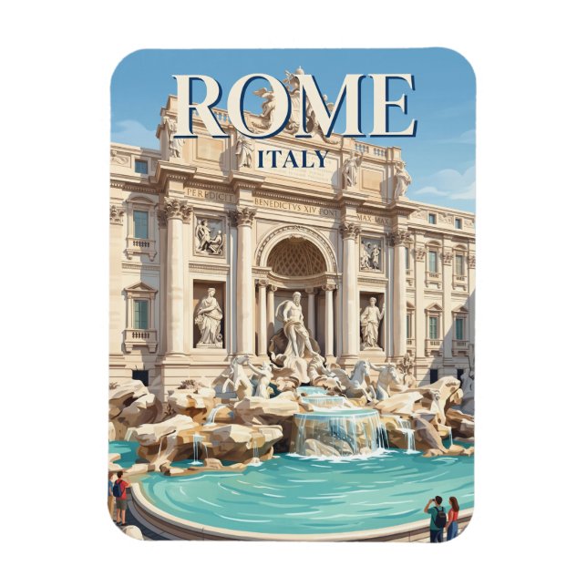 Íman Fonte de Trevi Itália (Vertical)