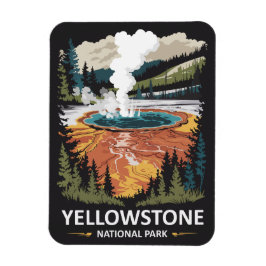 Íman Fonte Termal do Parque Nacional de Yellowstone