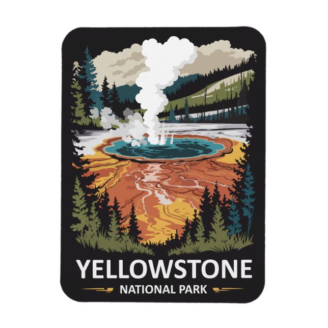 Íman Fonte Termal do Parque Nacional de Yellowstone (Vertical)