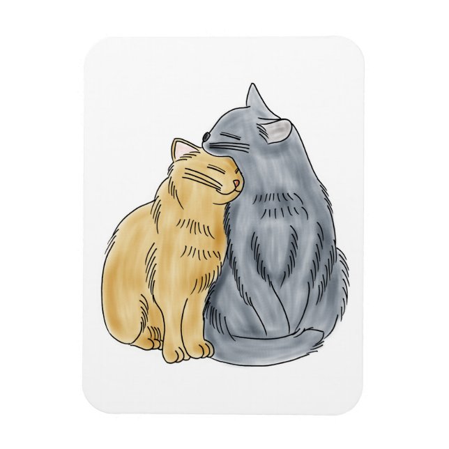 Íman FooFooCat: Abraçando Gatos de Amor (Vertical)