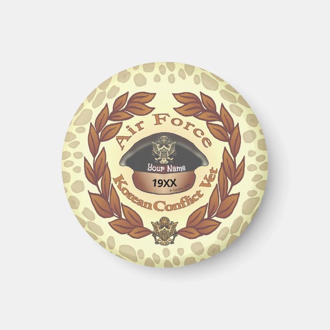 Íman Força Aérea Coreana Conflict Vet Magnet (Frente)