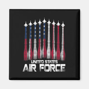 Íman Força Aérea Norte-Americana Bandeira Americana 4 D