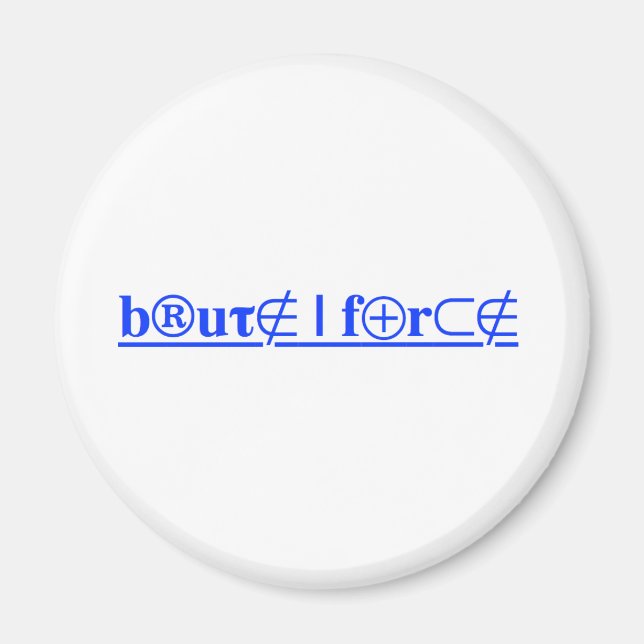 Íman força bruta (Frente)