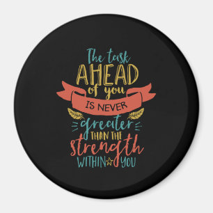 Íman Força de citação inspiradora acredite em si mesmo