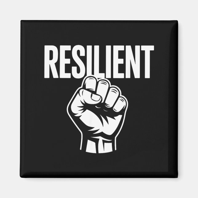 Íman Força Mental Resiliente Autoestima Motivação (Frente)