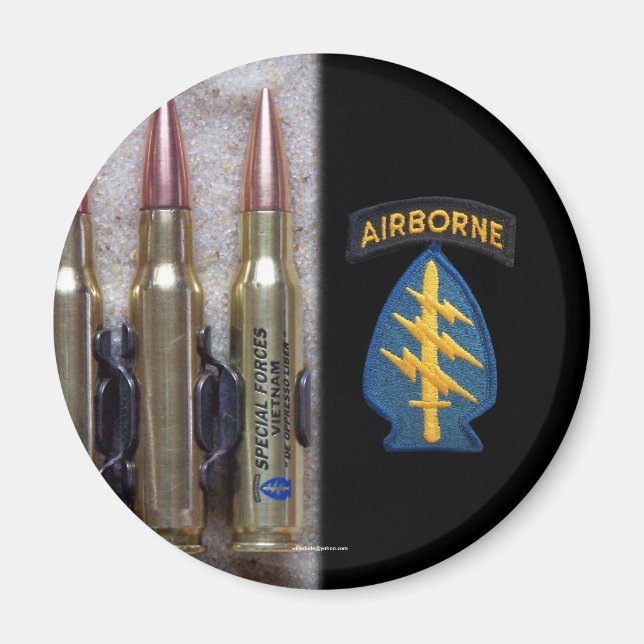 Íman forças especiais verdes berets grupo vietnam Magne (Frente)