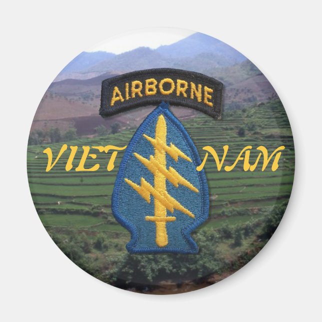 Íman forças especiais vietnam veterans vets Magnet (Frente)