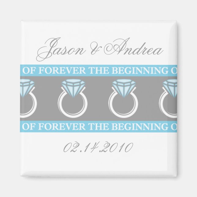 Íman Forever Ring Weding Keepsasael (Frente)