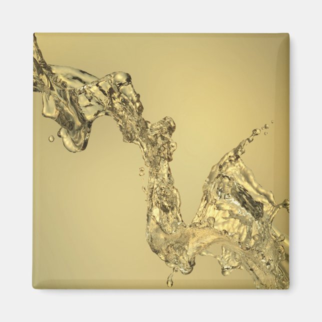 Íman Forma de abstrato formada por água salgada (Frente)