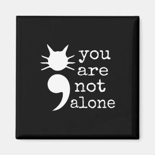 Íman Forma de Gato Semicolon Dão para Prevenção de Suic