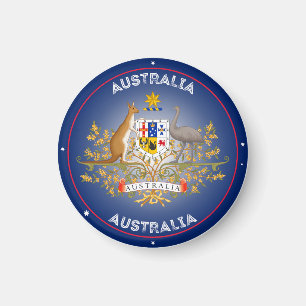 Íman Forma do Círculo Casaco de Armas da Austrália