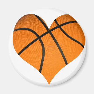 Íman Forma do coração do basquetebol