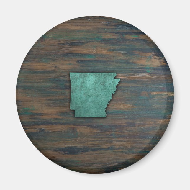 Íman Forma Rustic Teal Arkansas (Frente)