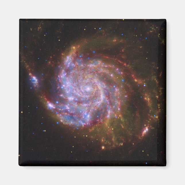Íman Formação de Estrelas no Rodopio: Galáxia M101 (Frente)