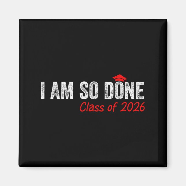 Íman Formado turma de 2026 graduado sênior 2026 formatu (Frente)