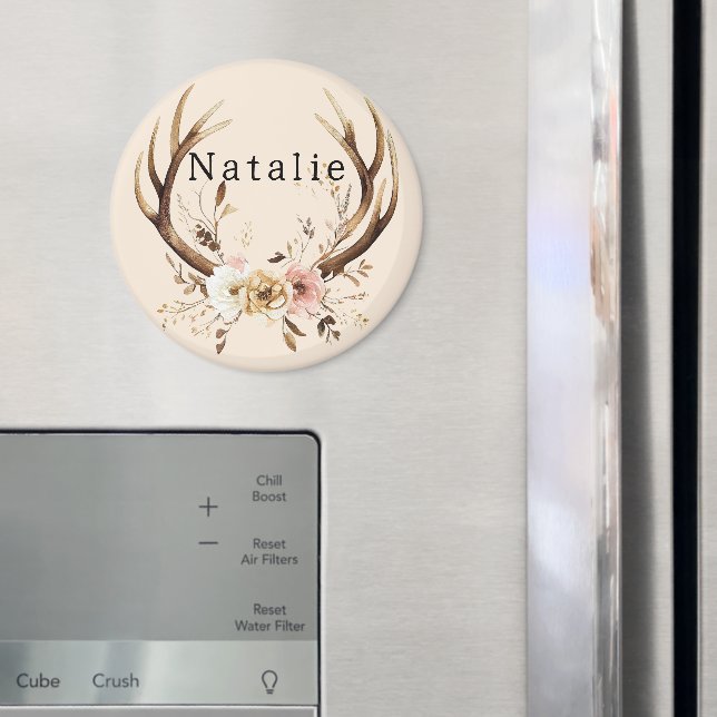 Íman Formadores-cervo, cor-de-rosa-creme, personalizado (In Situ (Fridge))