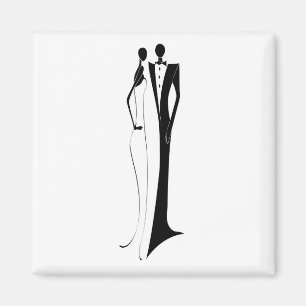 Íman Formal de recepción para a novia y el novio