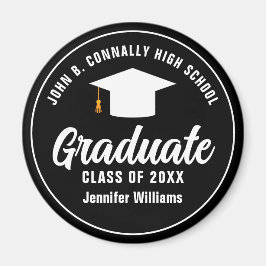 Íman Formando branco preto moderno Festa de formatura 2