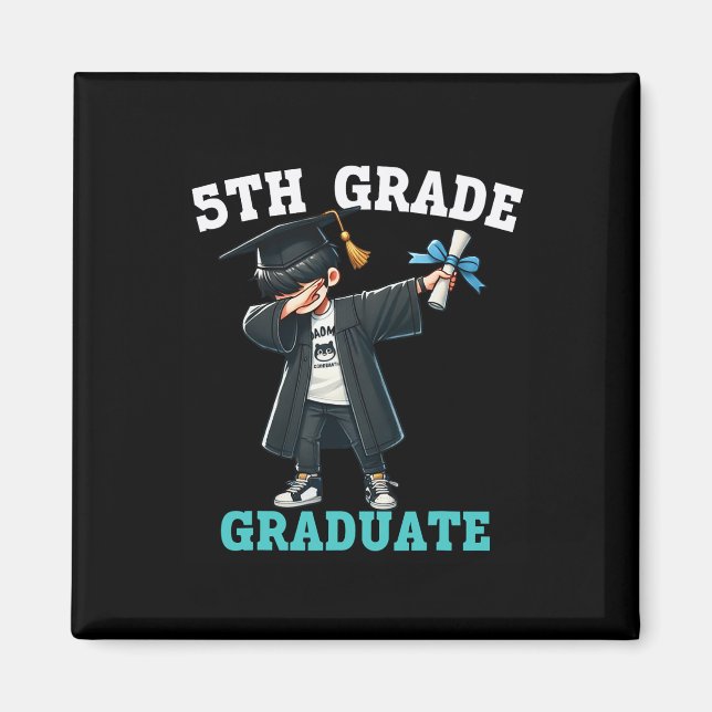 Íman Formando De Graduação Engraçado De 5 Boys Dabbing  (Frente)