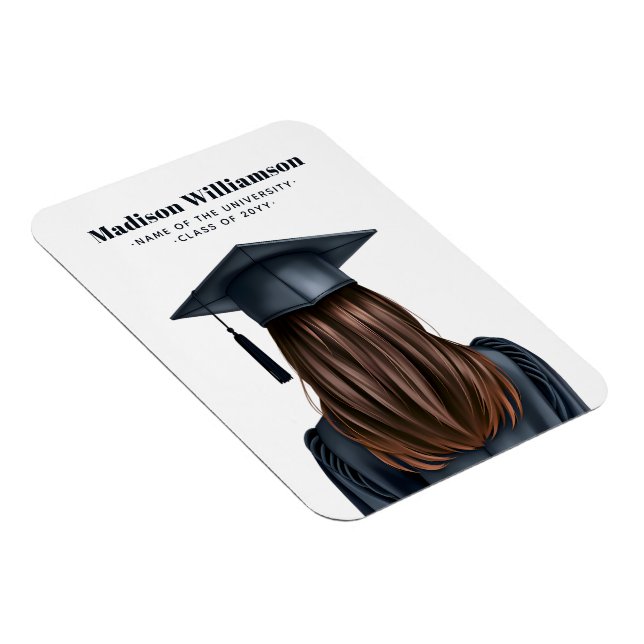 Íman Formando Feminino Personalizado de Graduação Moder (Lado Direito)