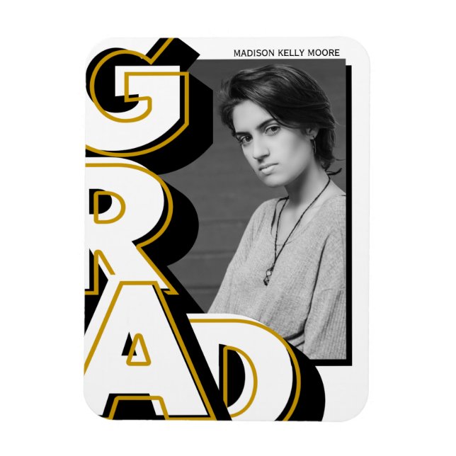 Íman FORMANDO PRETO DOURADO GIGANTE Magneta flexível do (Vertical)