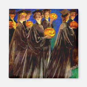 Íman Formandos da Escola de Bruxas de Halloween