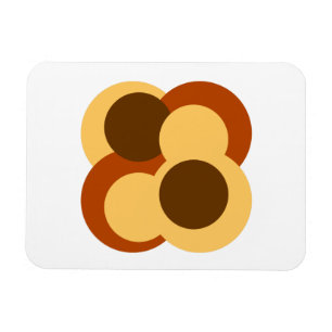 Íman Formas circulares geométricas abstratas