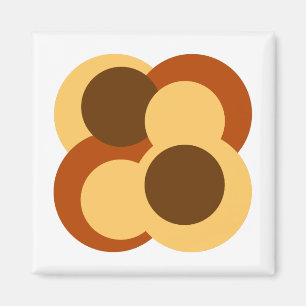 Íman Formas circulares geométricas abstratas