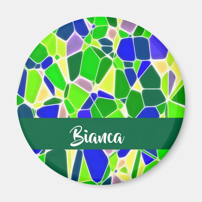 Íman Formas coloridas de pedra (Frente)