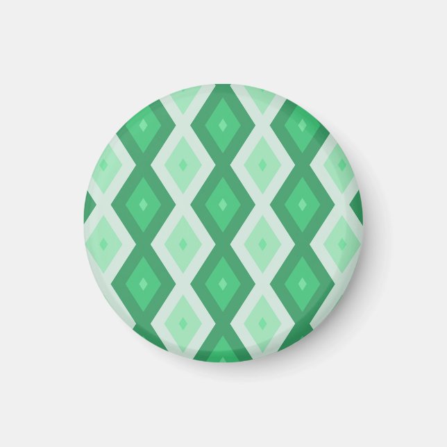 Íman Formas de diamante verde (Frente)