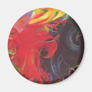 Íman Formas de Luta de Franz Marc, Arte Fina Antiga