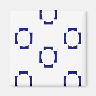 Íman formas decorativas em branco