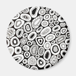Íman Formas Disformes Aleatórias de Arte Abstrata