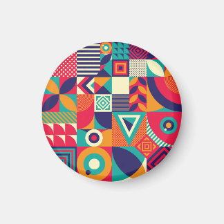 Íman formas geométricas de pop abstrato, padrão sem sol