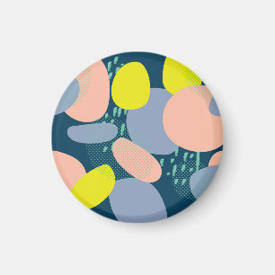 Íman Formas Geométricas: Estilo Colorido de Memphis