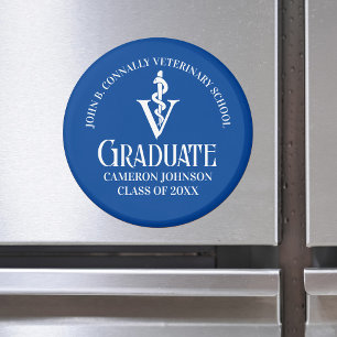 Íman Formatação da Escola Veterinária Azul Personalizad