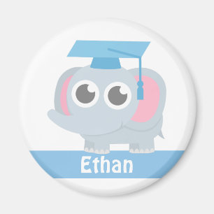 Íman Formatura da Pré-Escola de Crianças Elefante Fofas
